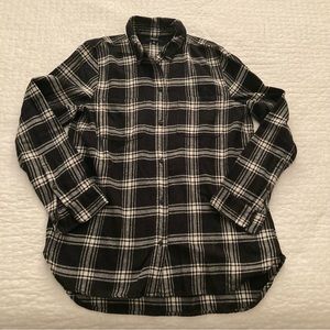 Madewell 1937, woman’s medium, long sleeve, button down flannel shirt